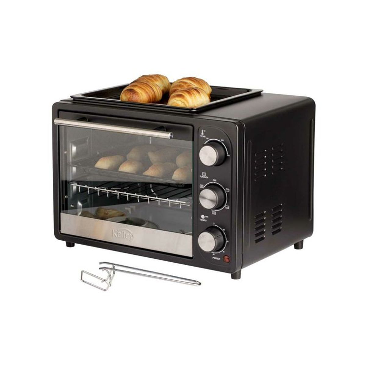 KALLEY - Horno tostador kalley 0,63 k-mhe18n negro