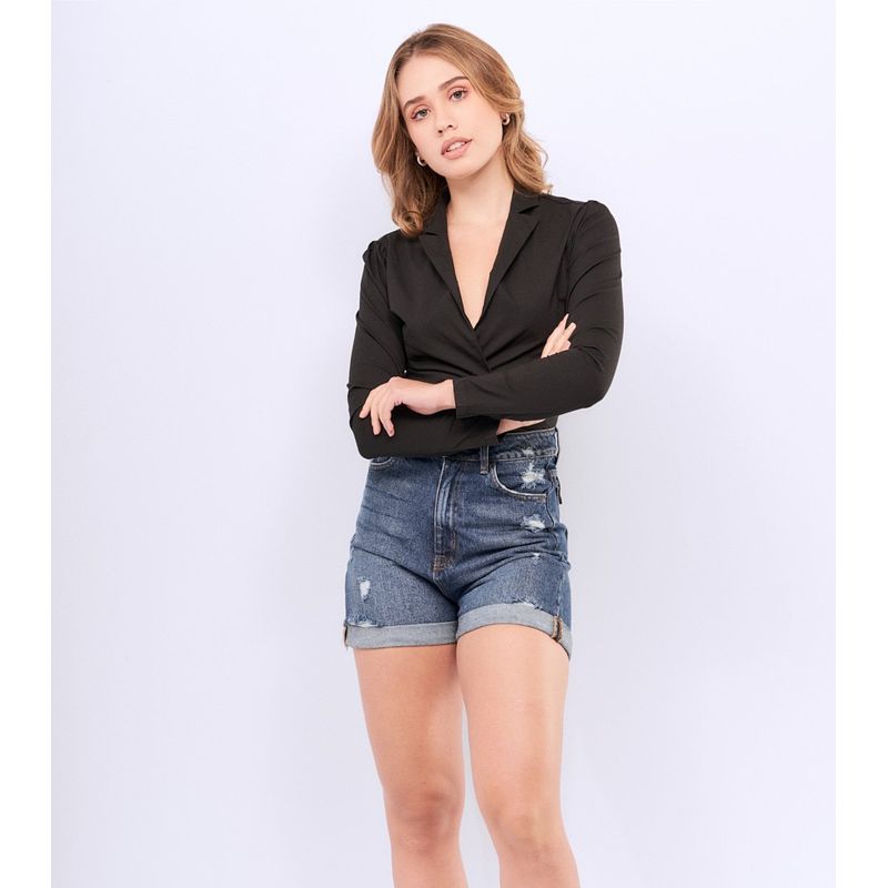 UNSER - Blusa Para Mujer Corta Tipo Blazer Unser_.