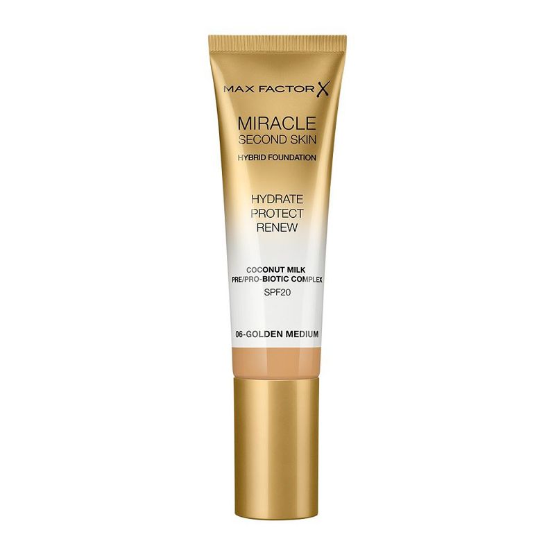 MAX FACTOR - Base Max Factor Miracle Second Skin 06 Golden Medium