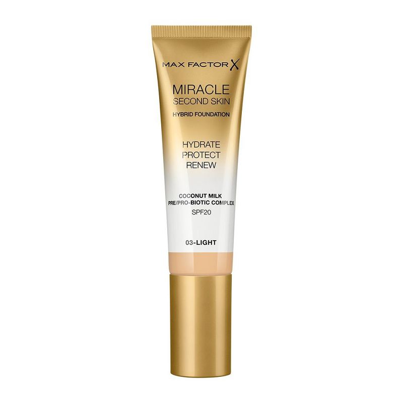 MAX FACTOR - Base Max Factor Miracle Second Skin 03 Light