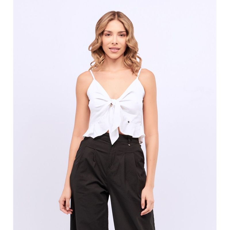 DEREK - Blusa Para Mujer Corta De Tiras Derek