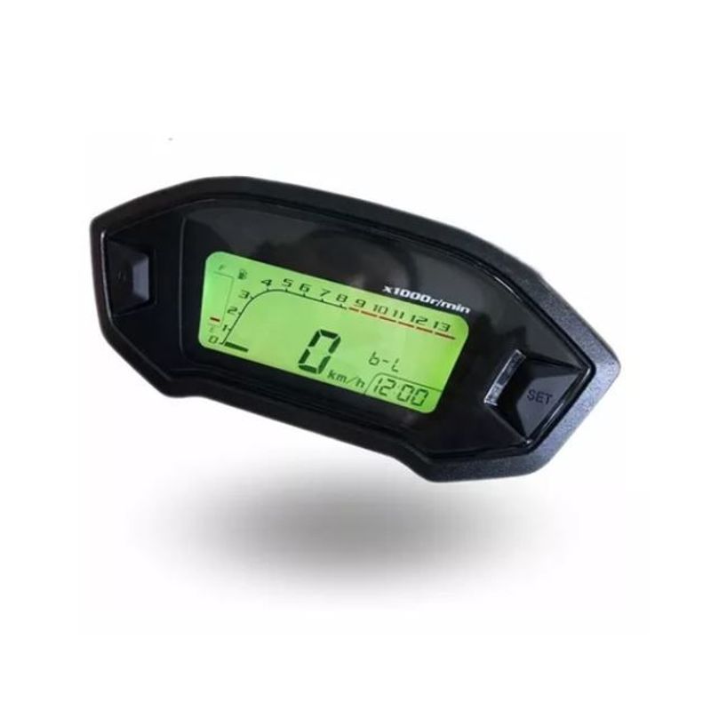 SHEN HUANG - Tacometro Velocimetro Para Moto Lujo Universal Lcd Digital
