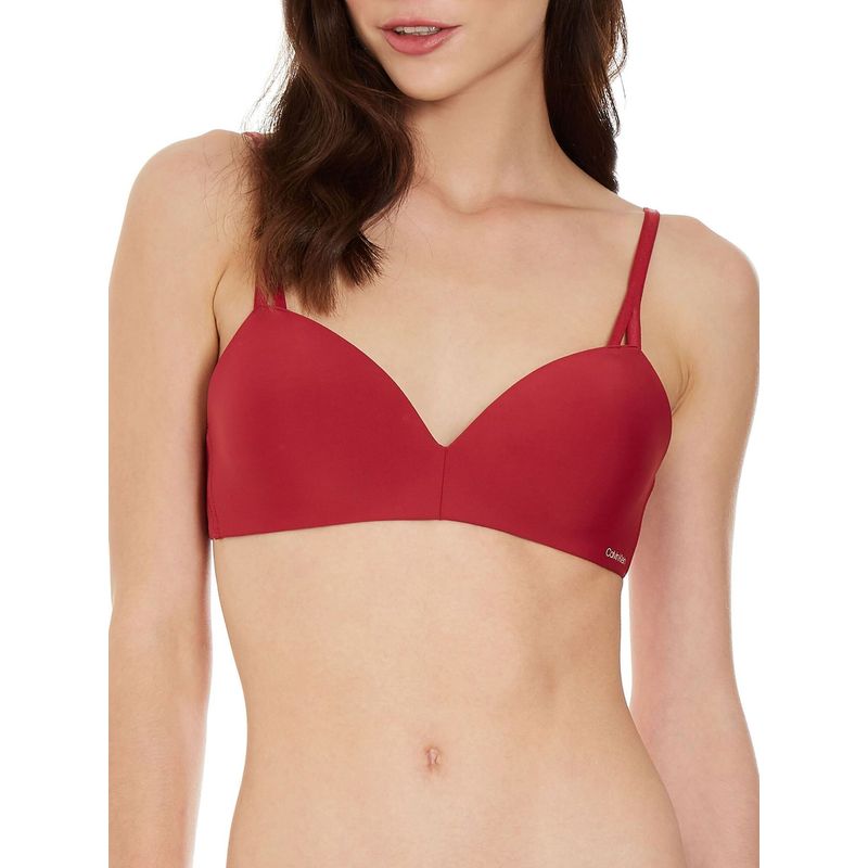 CALVIN KLEIN - Sujetador Push-Up Sin Aros - Seductive Comfort Rojo Https://calvin Klein