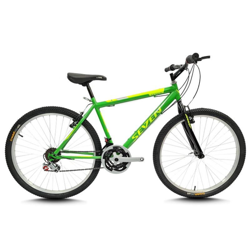 ATILA - Bicicleta todoterreno para hombre Rin 26 18 cambios verde