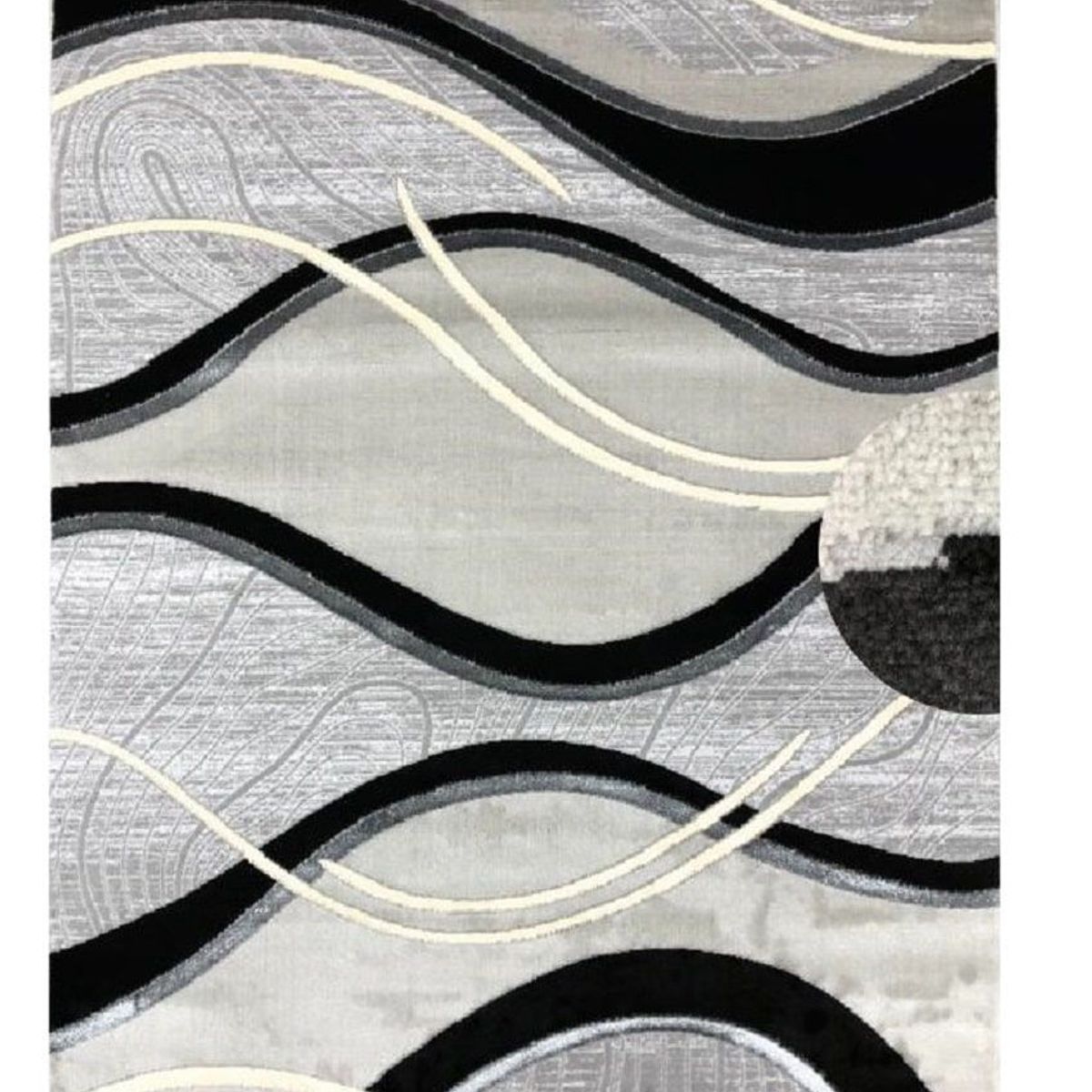 MITAPETE COM - Alfombra Tapete Turquia Gris  120 X 170cms