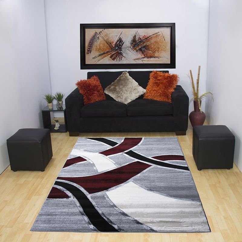 MITAPETE COM - Tapete Moderno Turquia Rojo 140 X 200cms