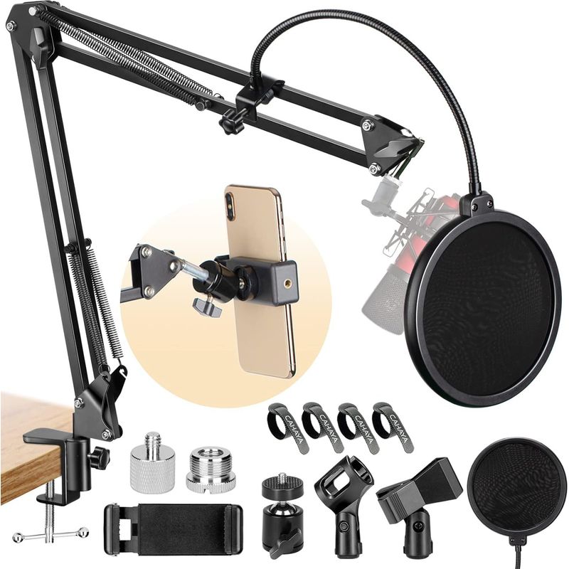 GENERICO - Brazo Soporte Ajustable Para Micrófono  Cámara  Teléfono