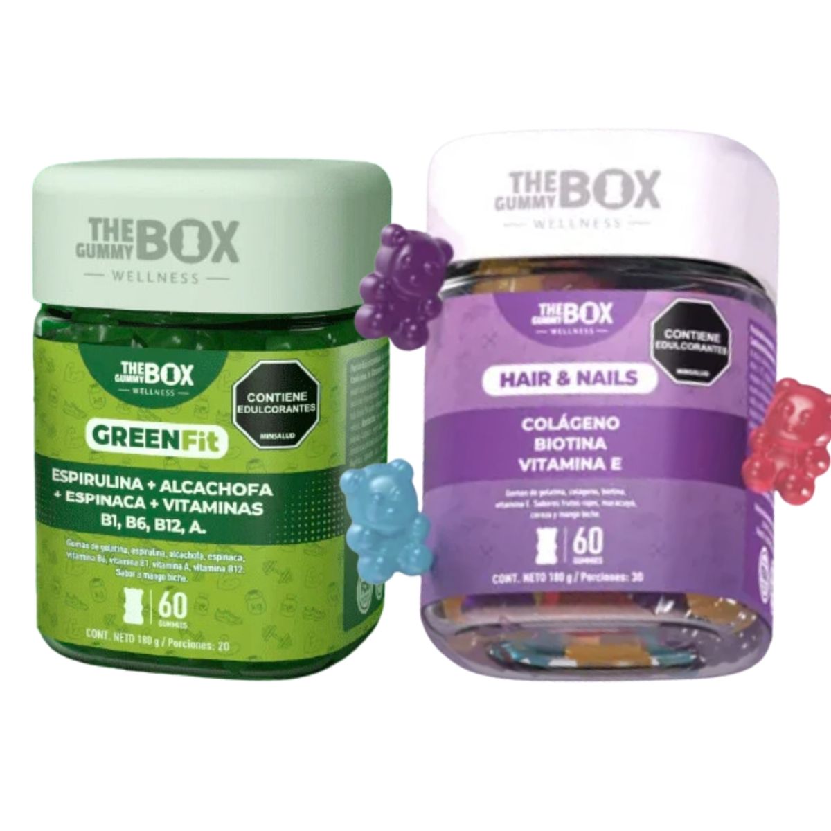 THE GUMMY BOX - Kit Gomitas Colágeno Y Greenfit