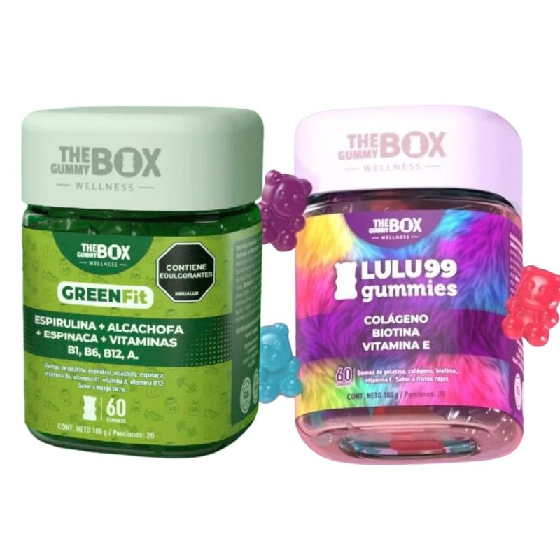 THE GUMMY BOX - Kit Gomitas Colágeno Y Greenfit