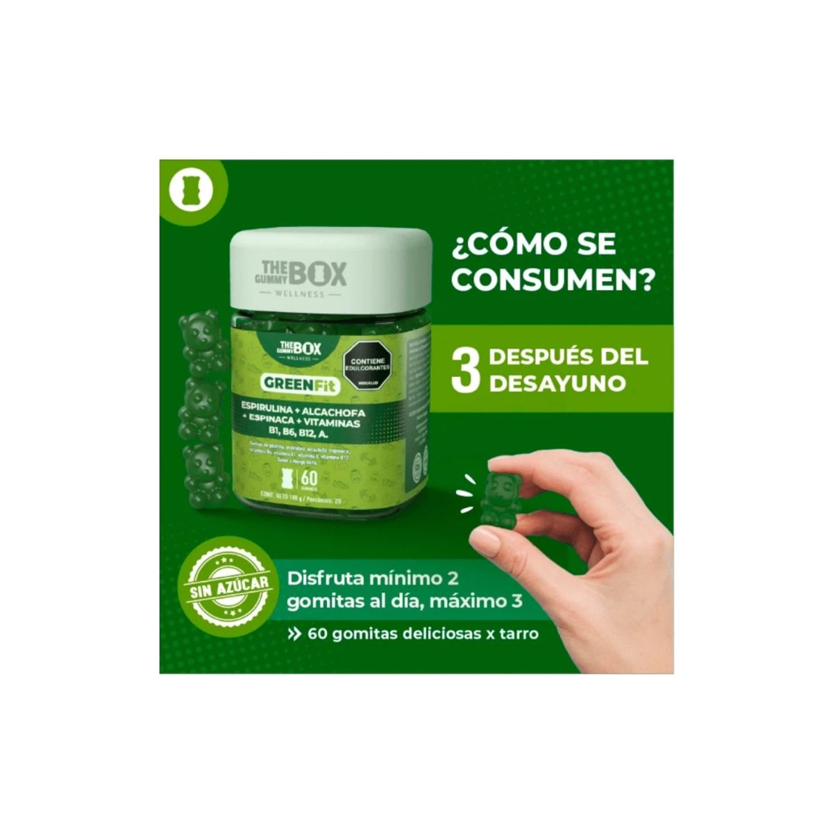 THE GUMMY BOX - Kit Gomitas Colágeno Y Greenfit