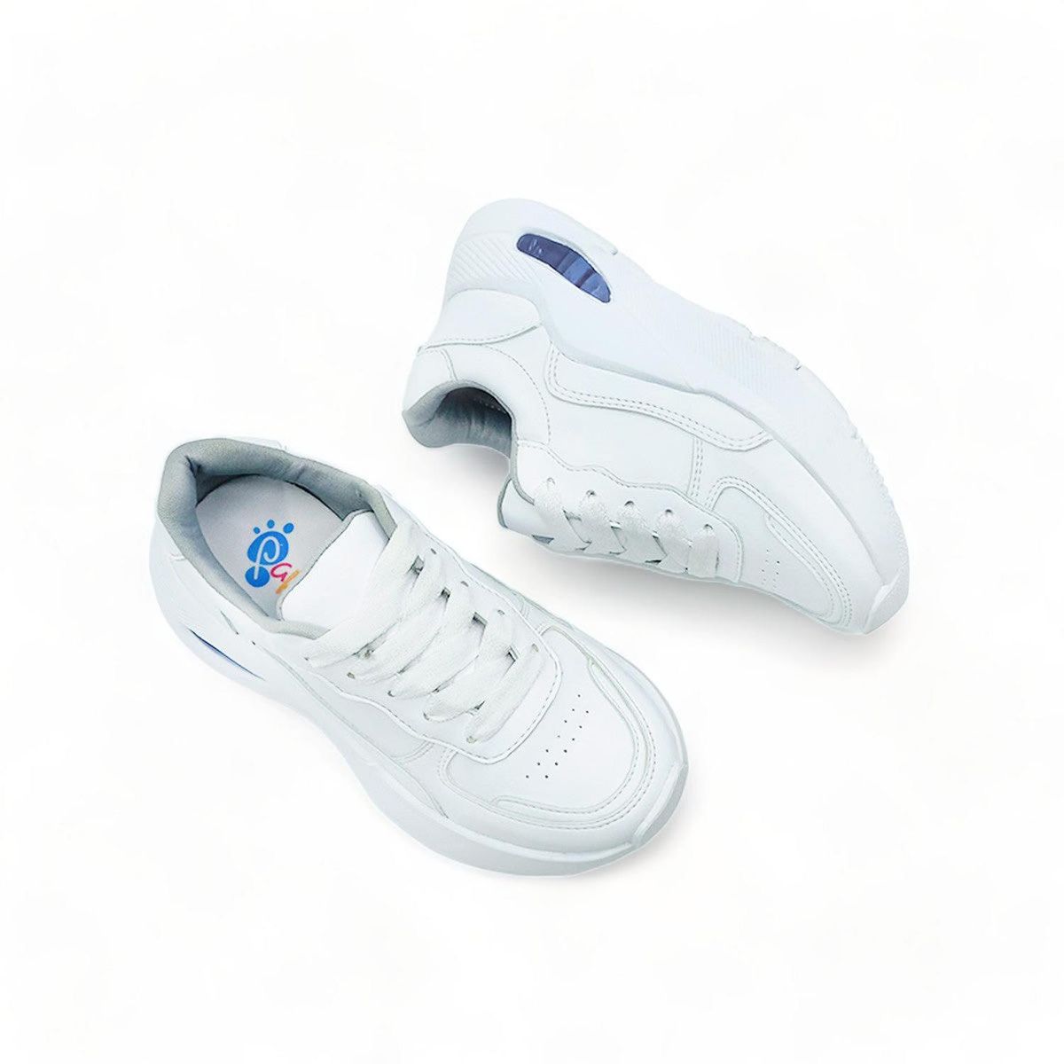 PAPOS - Tenis Colegial Unisex HighSchool Blancos - Blanco