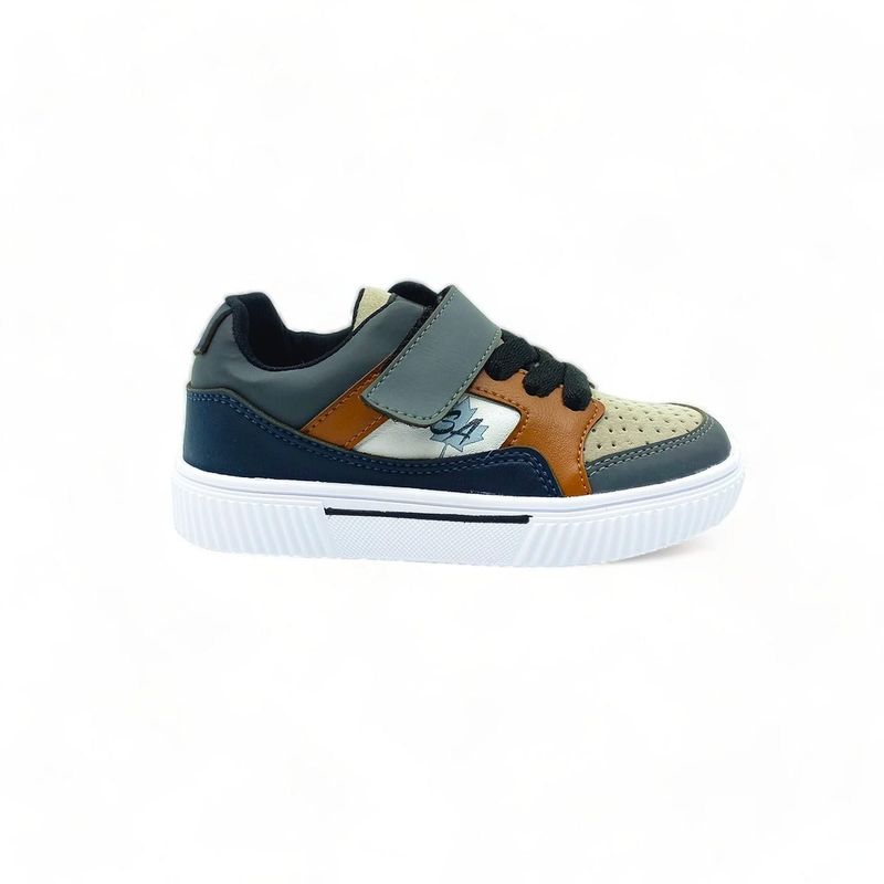 GENERICO - Zapatos Mario Gris Miel y Azul - Gris
