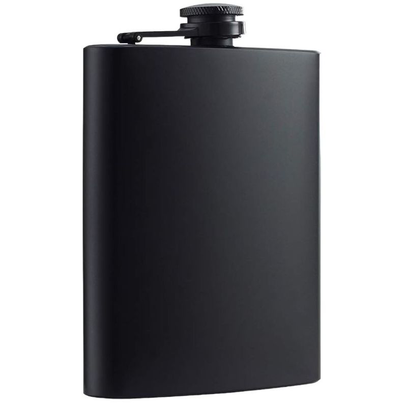 THE HOUSETRONICS - Licorera Acero Inoxidable 8oz Negro Mate