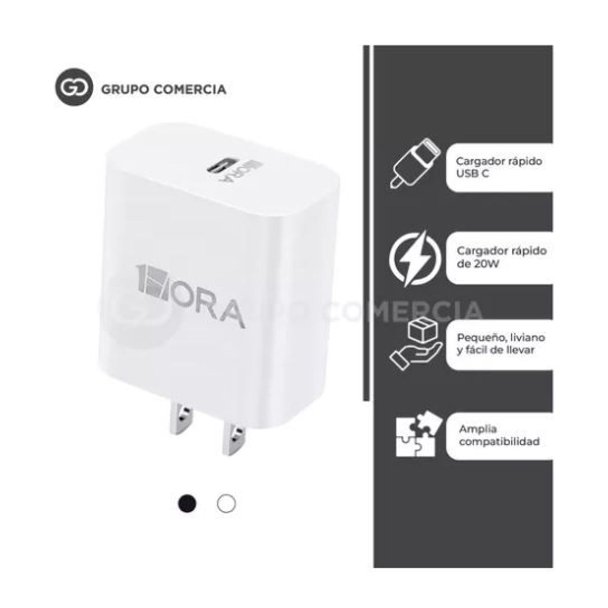 GREEN HANSHENG - Cargador De Celular 20w Potente Tipo C Carga Rapida Gar 152