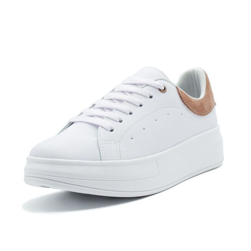 BALLERINA - BALLERINAS TENIS MUJER  RILEY  BLANCO X ROSADO_.