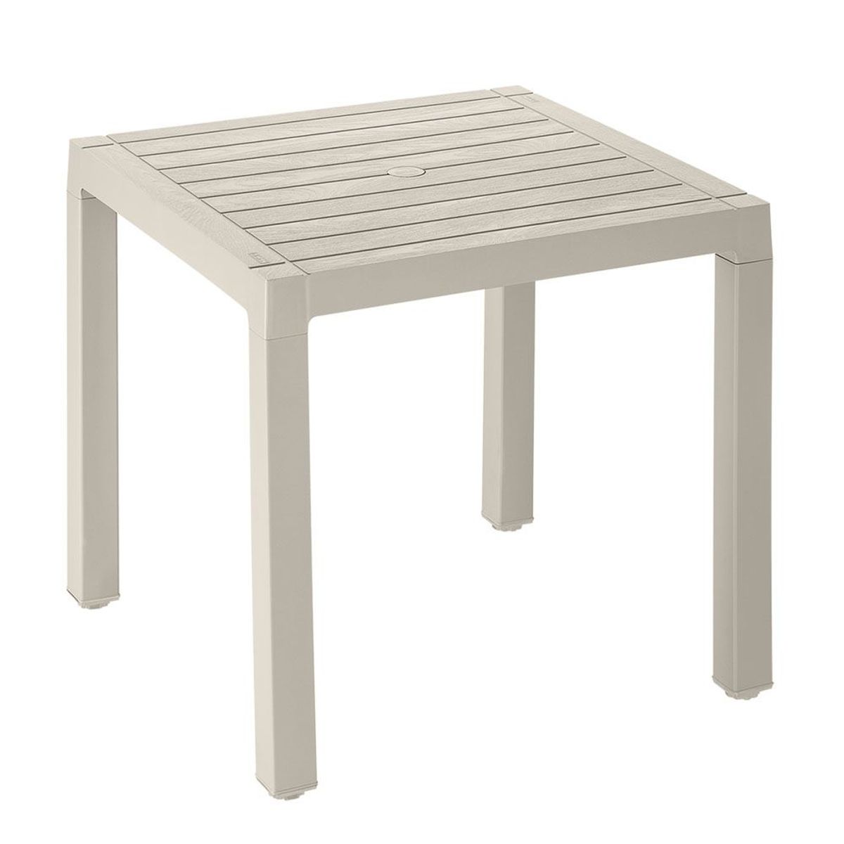 RIMAX - Comedor Barú RIMAX (1 Mesa + 4 Sillas SIN Brazos TAUPE)
