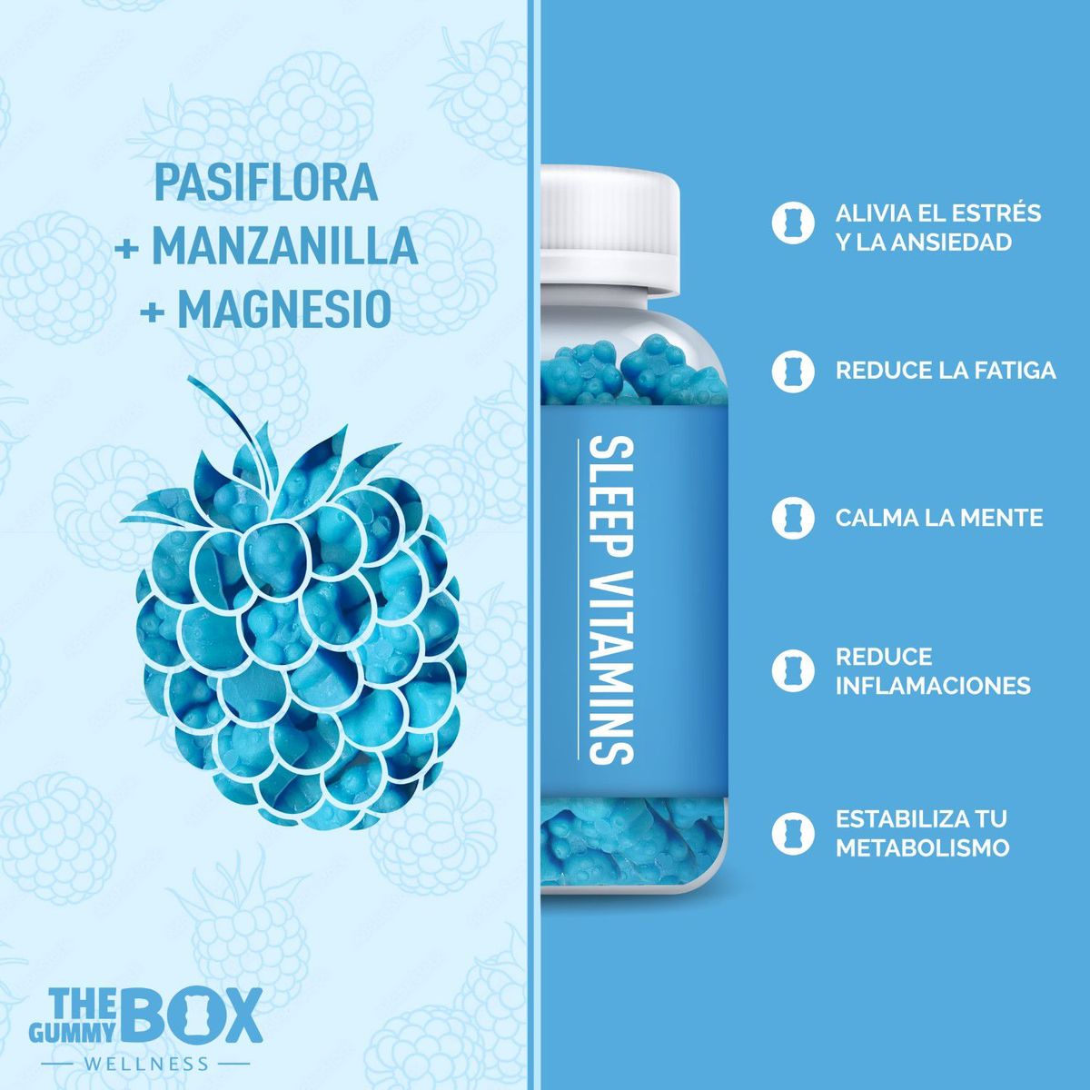 THE GUMMY BOX - X2 Gomitas Para Dormir Magnesio