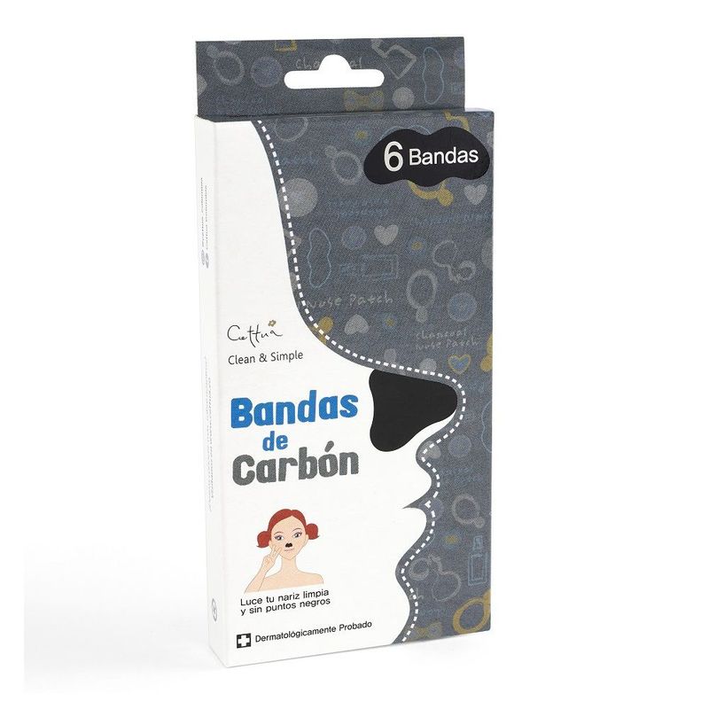CETTUA - Bandas Cettua Para Nariz Carbon X 6und