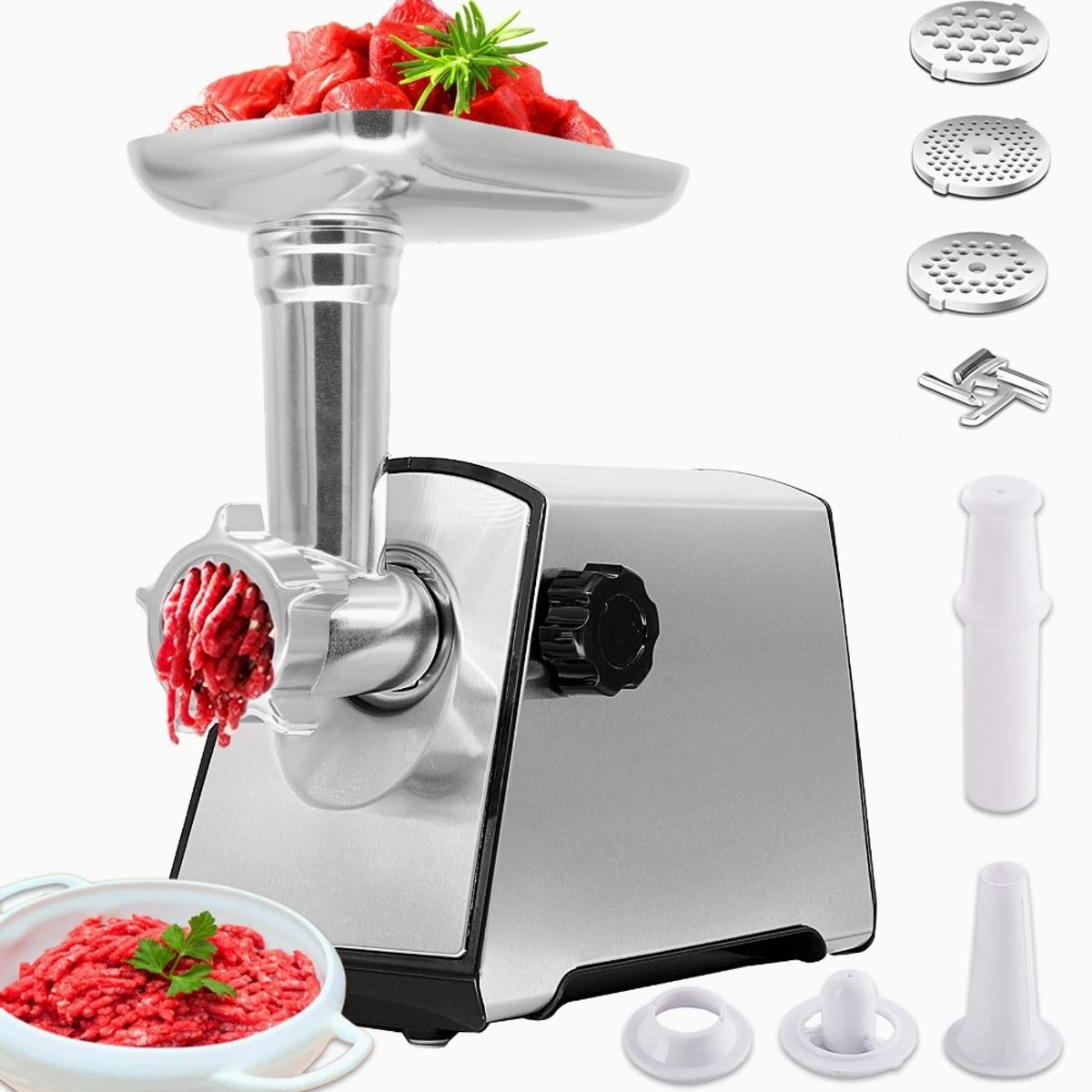 RENAHOUSE - Molino carne profesional acero inoxidable 3000 w