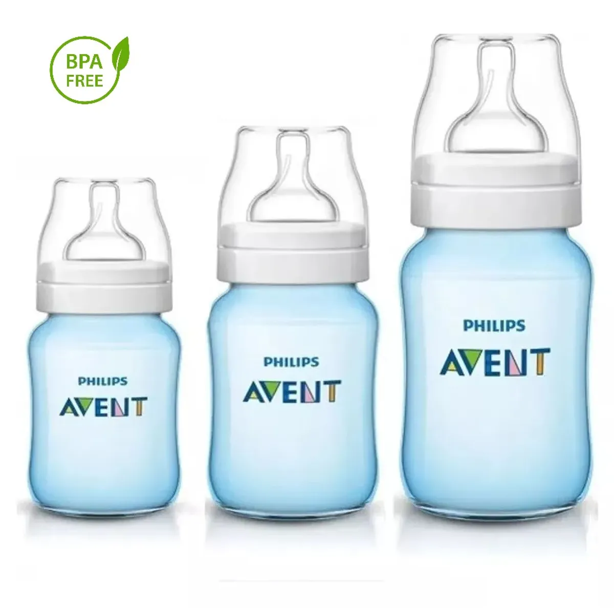 AVENT - Set De Teteros Triple Pack Avent Anticólico 4, 9, 11 Oz Azul