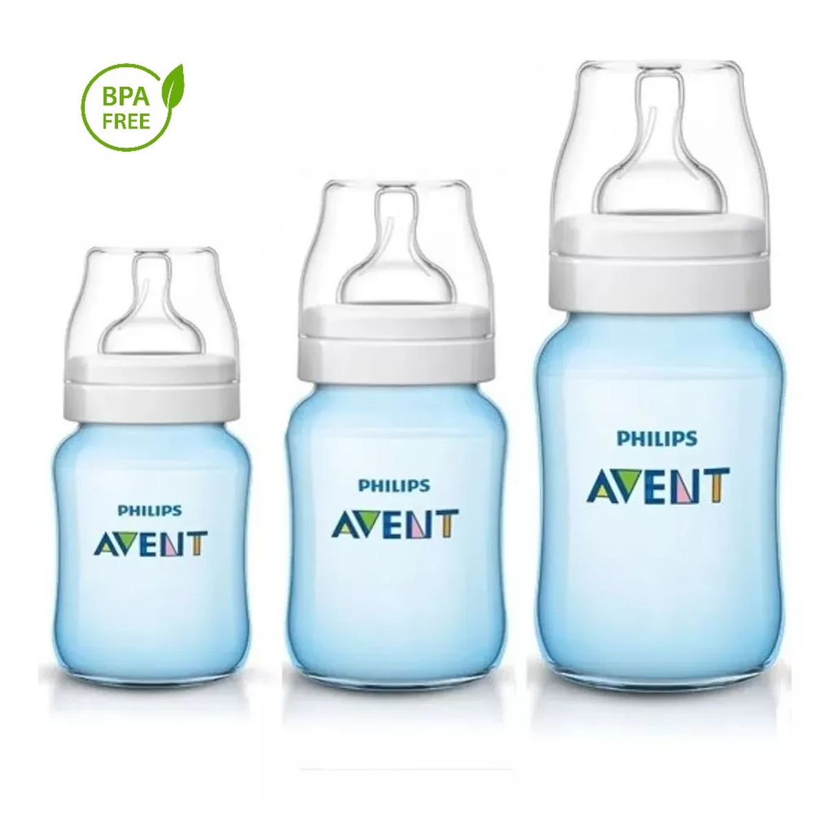 AVENT - Set De Teteros Triple Pack Avent Anticólico 4, 9, 11 Oz Azul