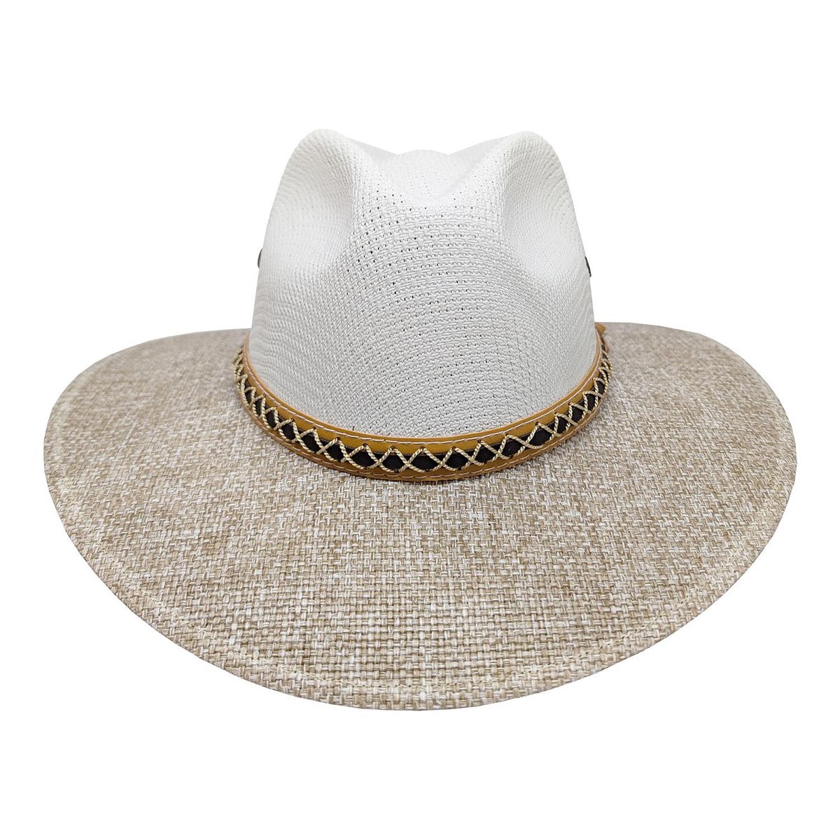 VELBROS - Sombrero Aguadeño Tradicional Paisa Panama Playa Hombr Mujer - Blanco