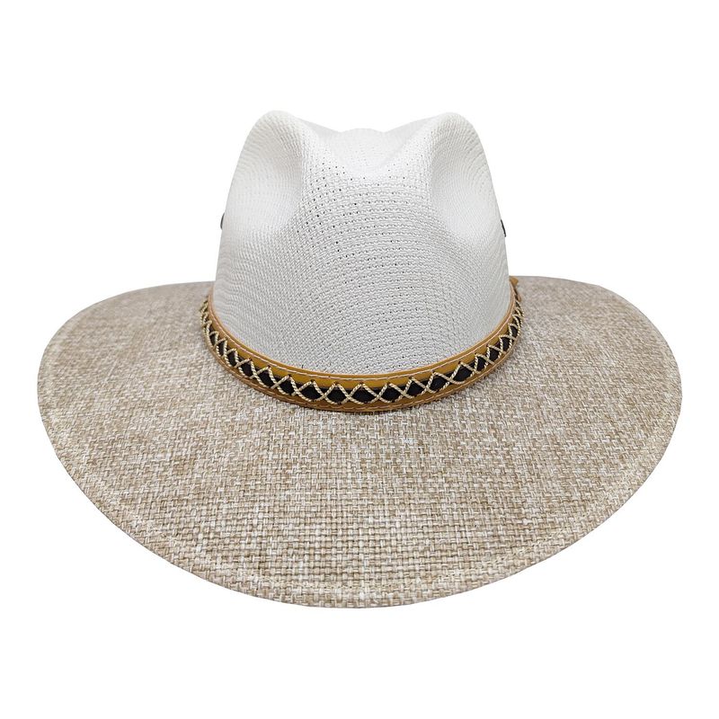 VELBROS - Sombrero Aguadeño Tradicional Paisa Panama Playa Hombr Mujer - Blanco