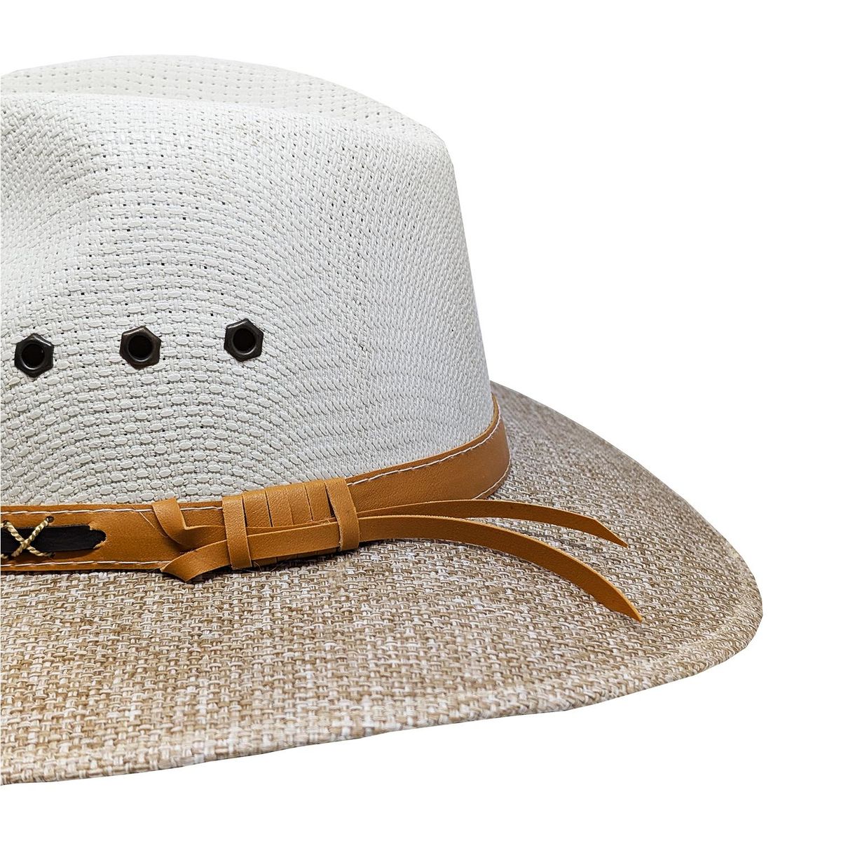 VELBROS - Sombrero Aguadeño Tradicional Paisa Panama Playa Hombr Mujer - Blanco