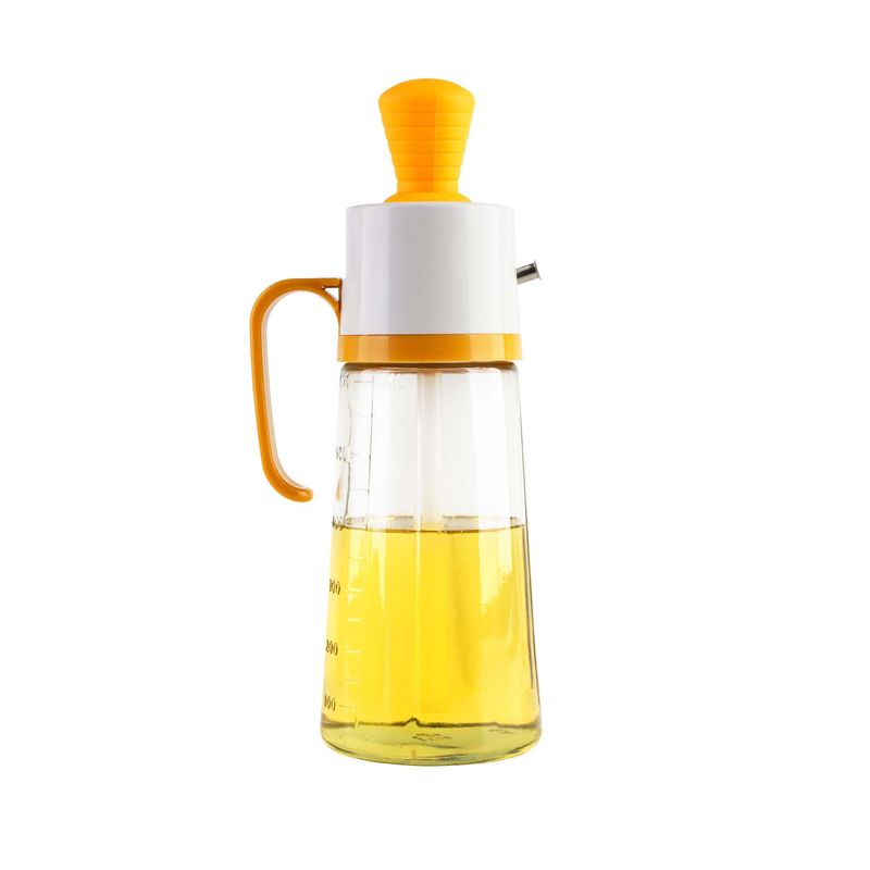 CHEF MASTER - Botella Dispensadora con aplicador Multiusos Aceite Vinagre Amarilla