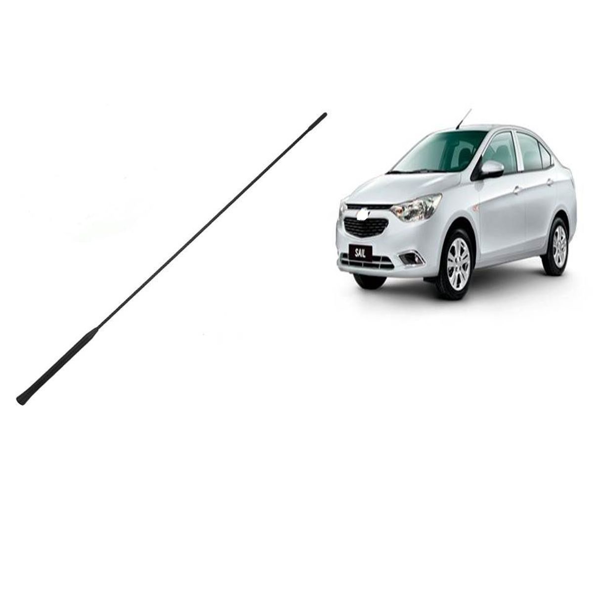 GENERICO - antena chevrolet sail de 22 pulgadas o 55 cms de largo