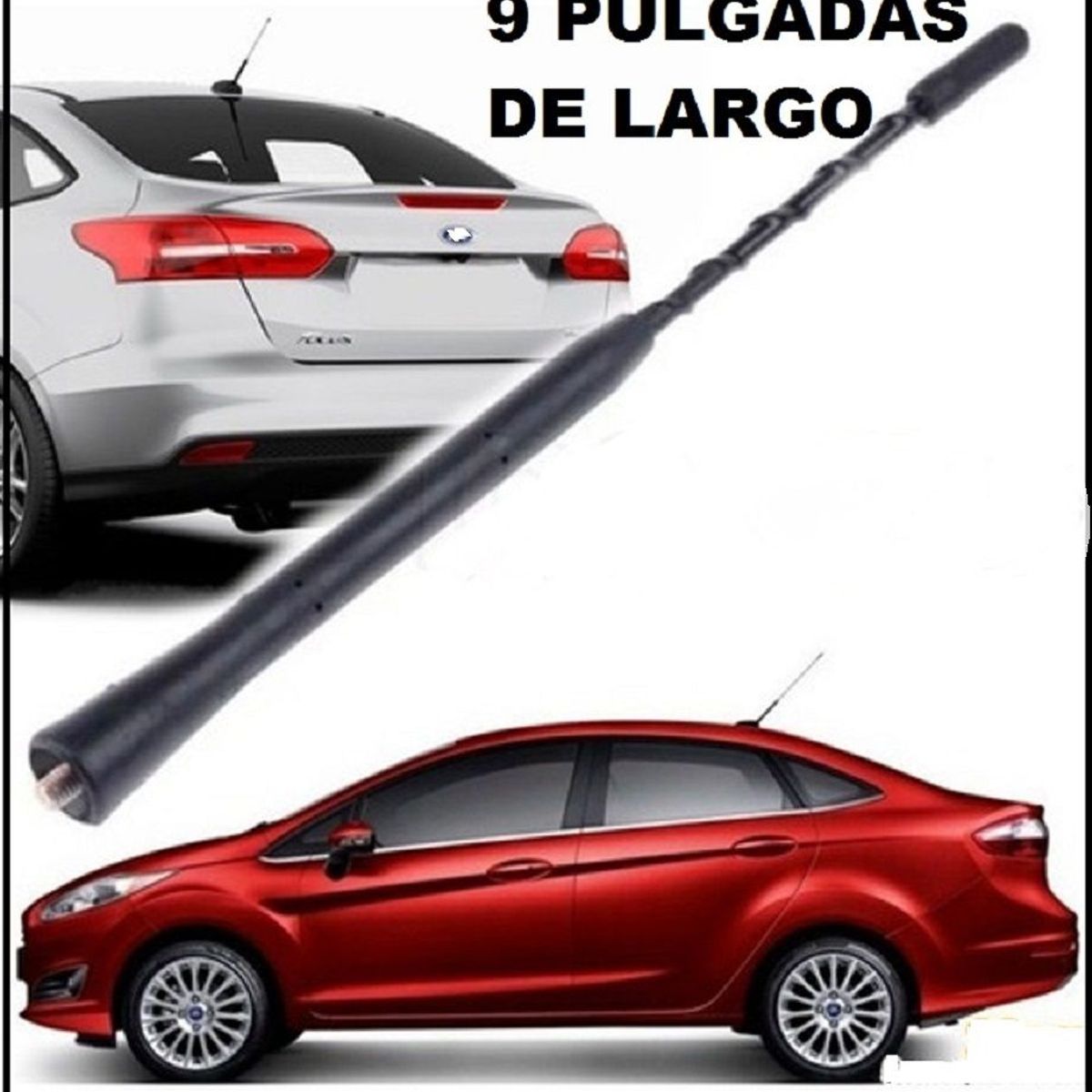 GENERICO - antena ford fiesta fusion de 9 pulgadas o 22 cms de largo