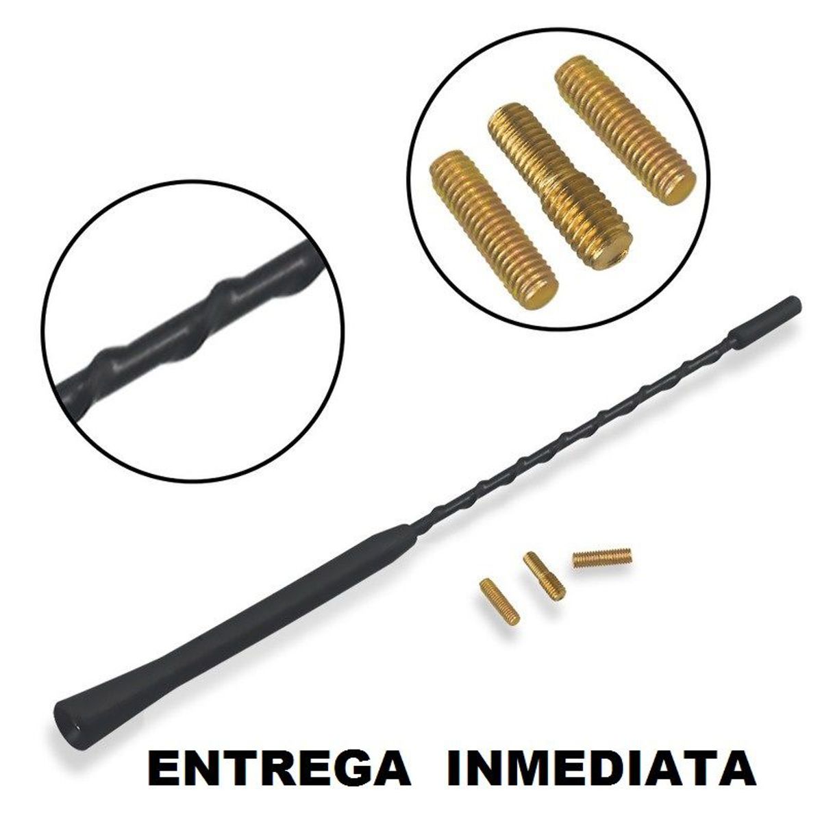 GENERICO - antena ford fiesta fusion de 9 pulgadas o 22 cms de largo