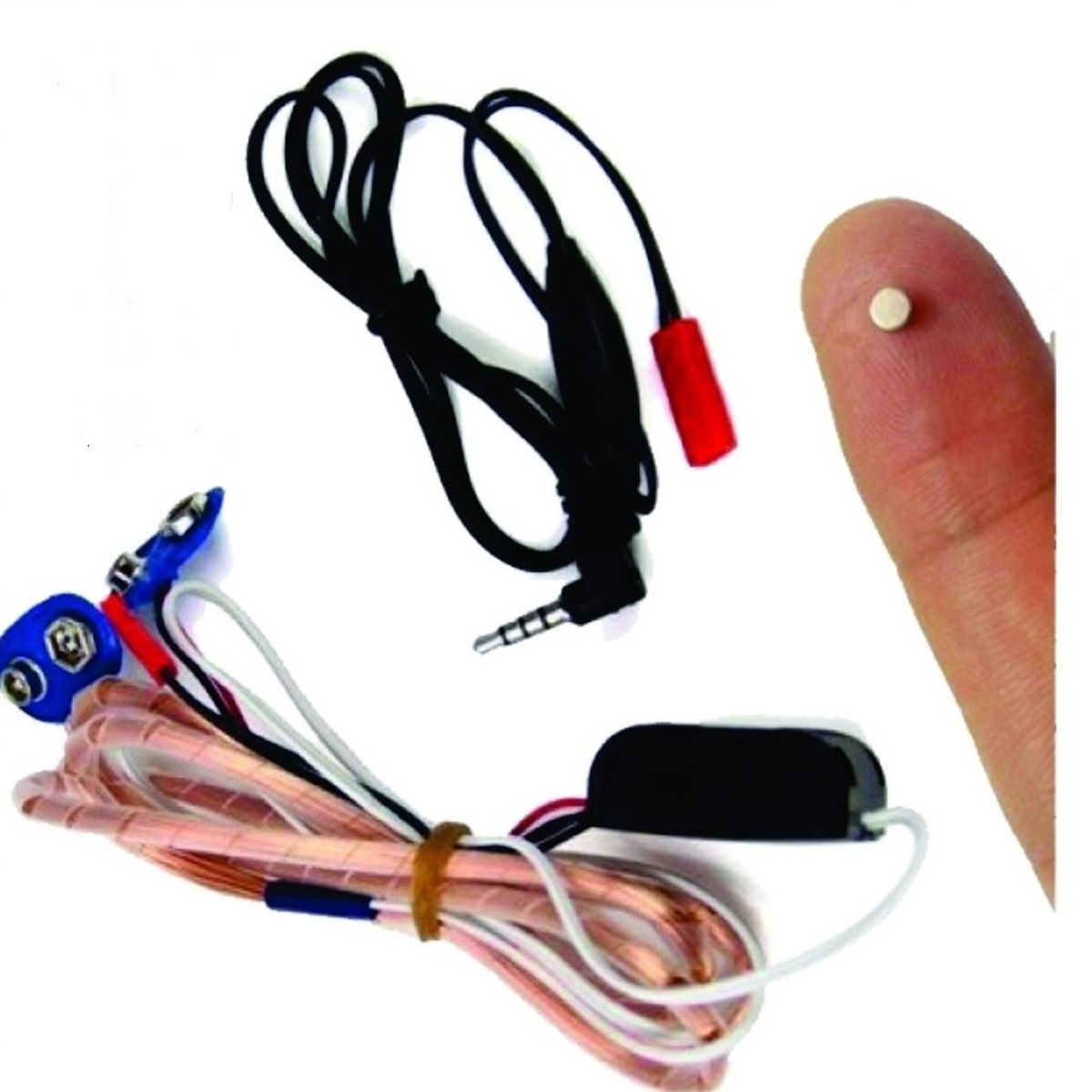 GENERICO - audifonos espia inhalambricos modelo pila cuadrada