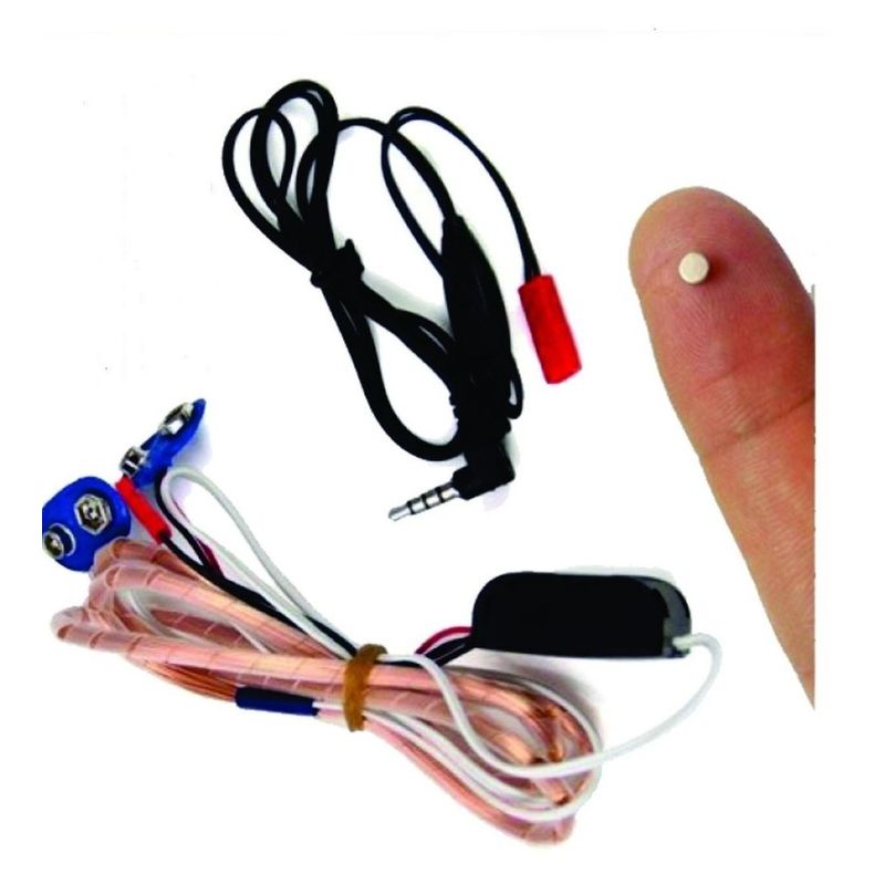 GENERICO - audifonos espia inhalambricos modelo pila cuadrada