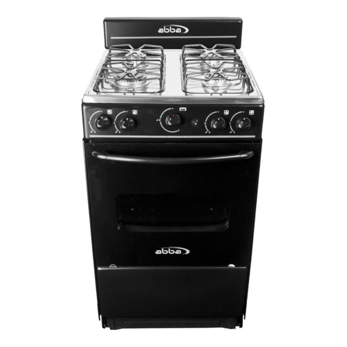 ABBA - Estufa de piso abba 4 puestos gas natural at101-5 negro