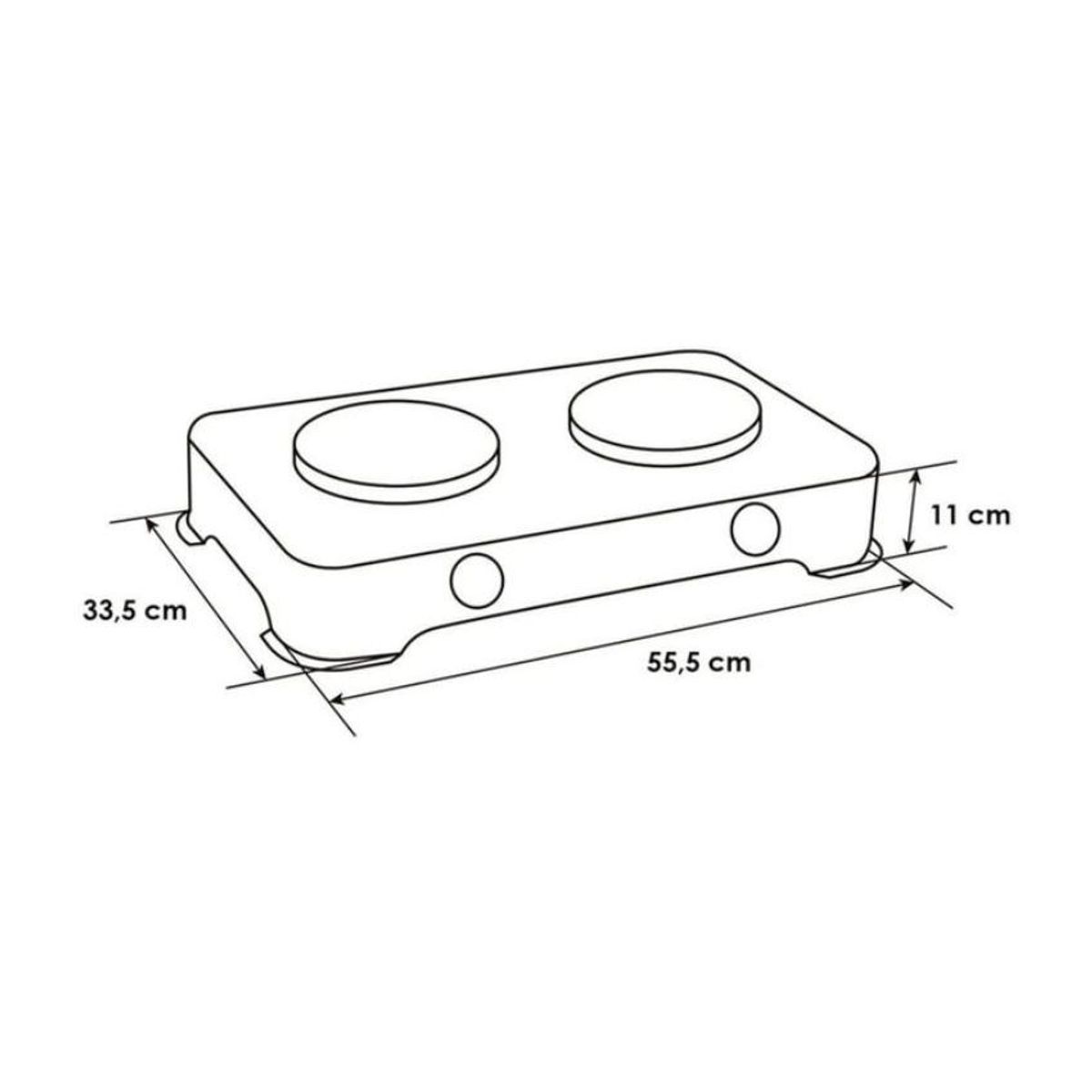 ABBA - Cocineta abba 2 puestos gas propano sg200-1 gris moteado
