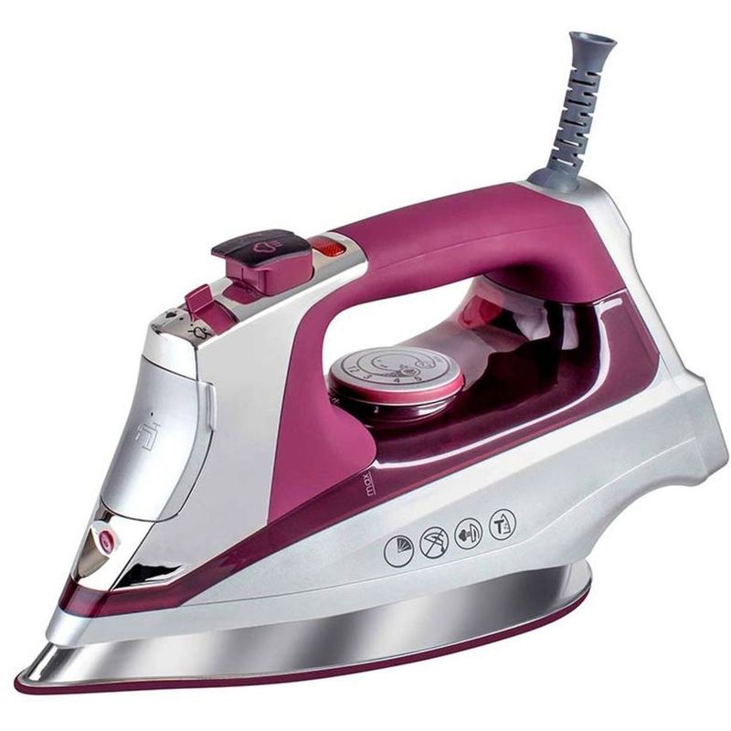 BLACK+DECKER - Plancha de ropa black  decker power pro perilla morado