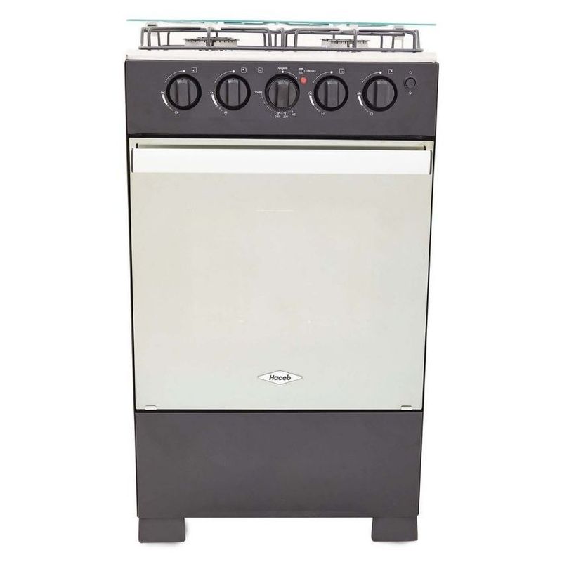 HACEB - Estufa de piso haceb 4 puestos gas propano romero reflex 50-v negro