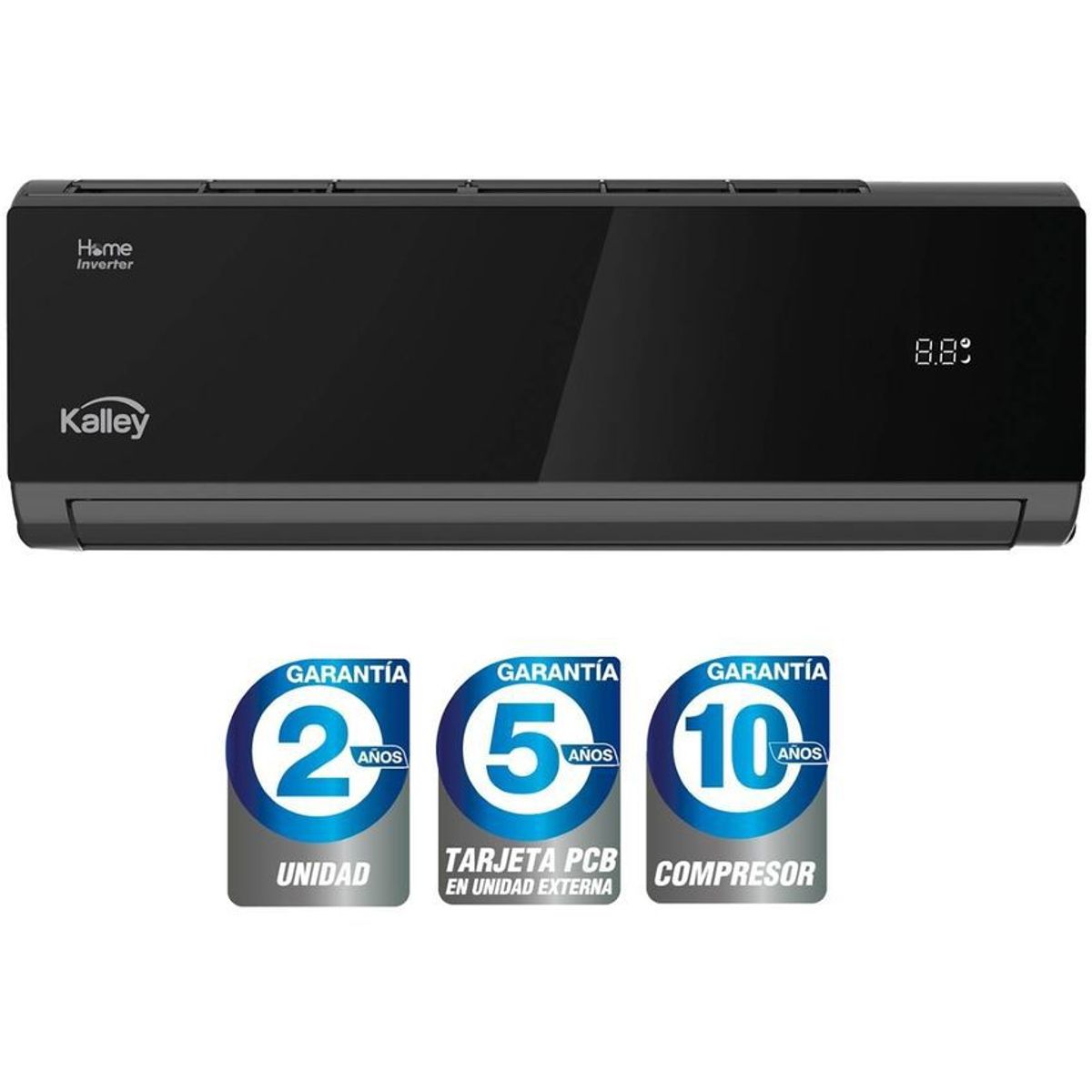 KALLEY - Aire acondicionado kalley tipo split inverter wifi 110v negro