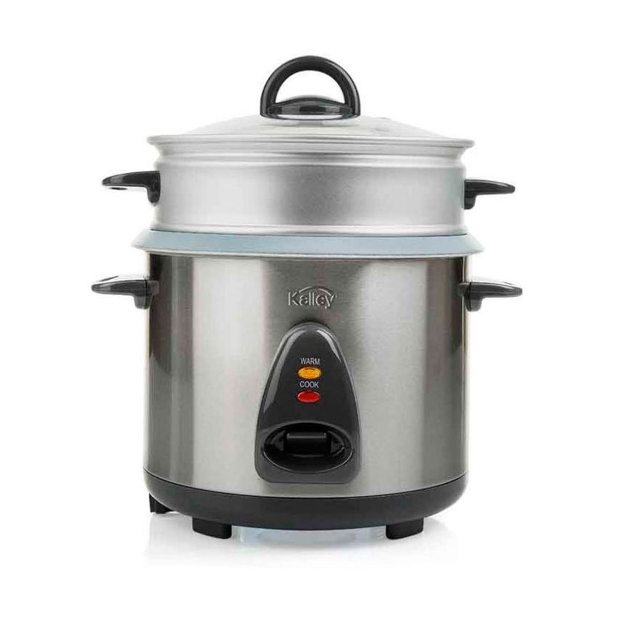 KALLEY - Olla arrocera kalley 10 tazas k-rcs18 con vaporera gris