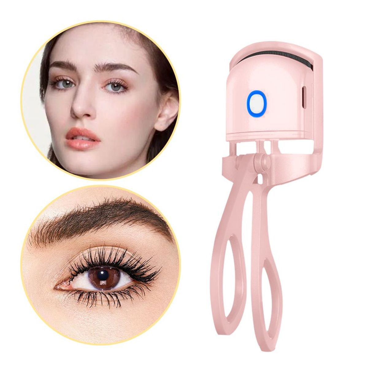 CARER SPARK - Encrespador Pestañas Eléctrico Rizador Con Efecto De Fijación De Calor