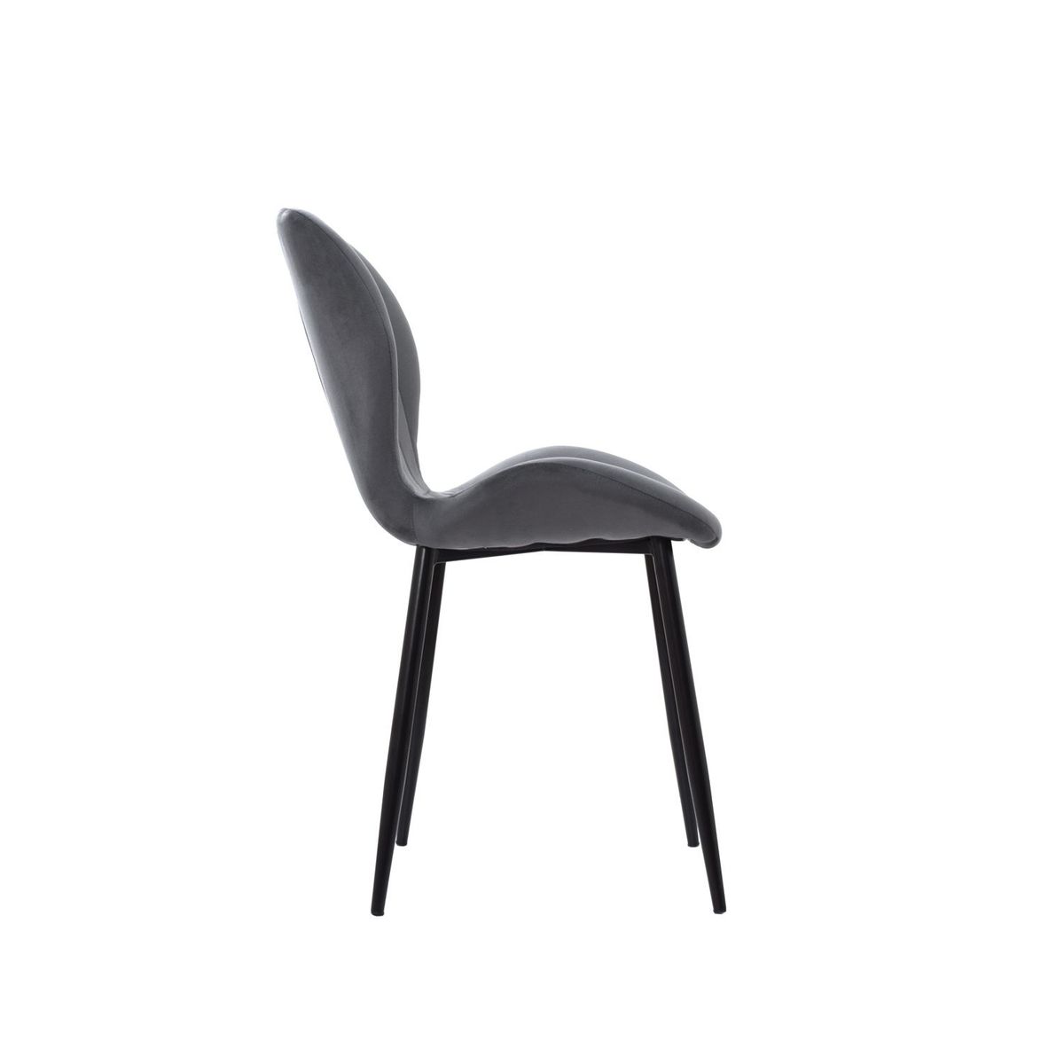 BONNO - Silla de Diseño Mariposa Tela Gris Bonno