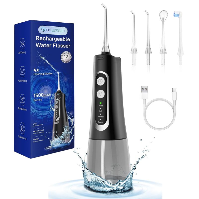 DENTALIFE - Limpiador De Dientes Irrigador Oral Recargable Portátil Waterpik