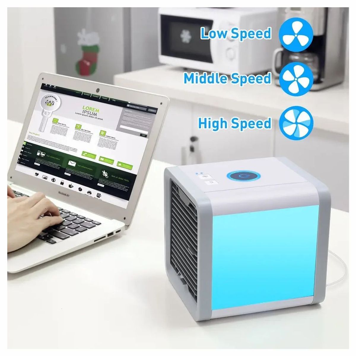 GENERICO - Aire Acondicionado Portátil Ventilador Artic Air Cooler Usb