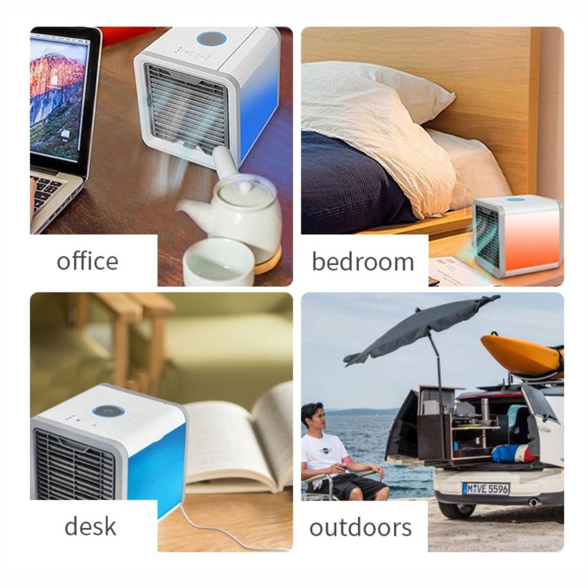 GENERICO - Aire Acondicionado Portátil Ventilador Artic Air Cooler Usb