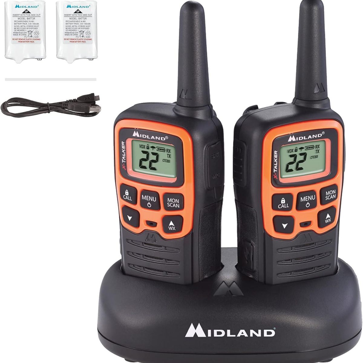 MIDLAND 2 WAY RADIOS - Radio Walkie Talkies Bidireccional Midland 22 Canales Hasta 45 Km