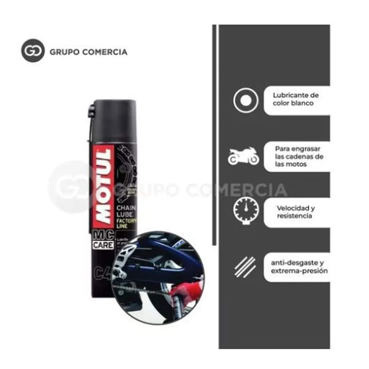 SHEN HUANG - Lubricante Cadena Motul C4 Chain Lube Moto