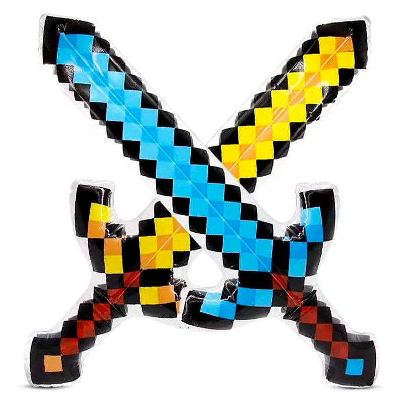 GENERICO - Espada Inflable Minecfrat 90cm Larga Juguete Piscina Fiesta
