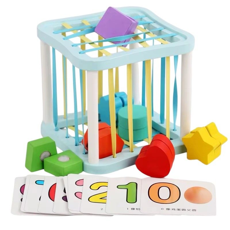 GENERICO - Cubo Sensorial Bebes  Figuras Geometricas Aprendizaje