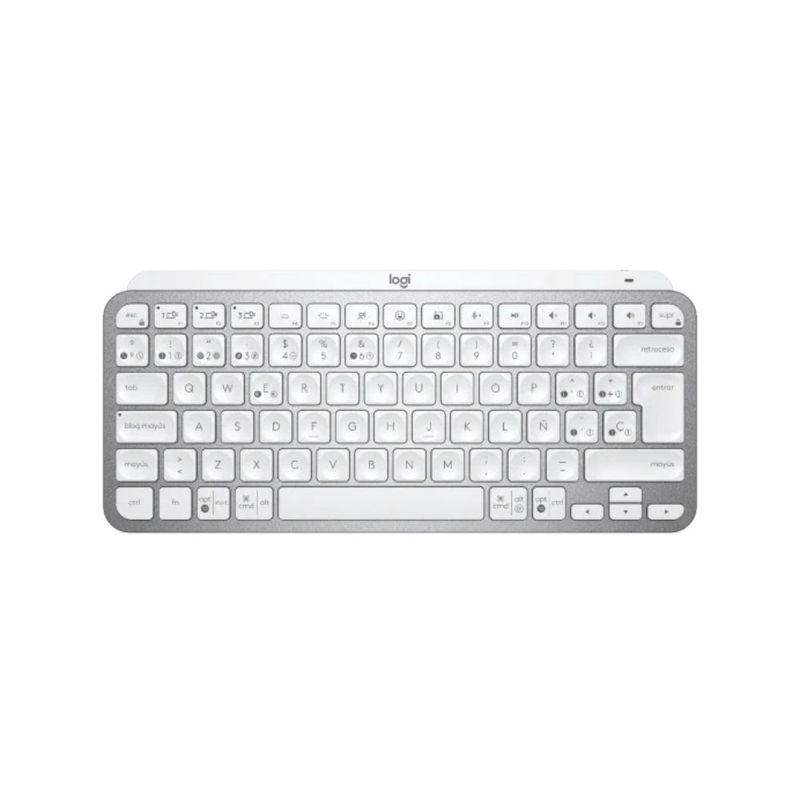 LOGITECH - Teclado Logitech mx keys mini pale gray gris claro